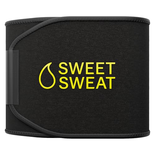 Sports Research Sweet Sweat Taillentrimmer mit Probe von Sweet Sweat Workout Enhancer Gel, Größe M