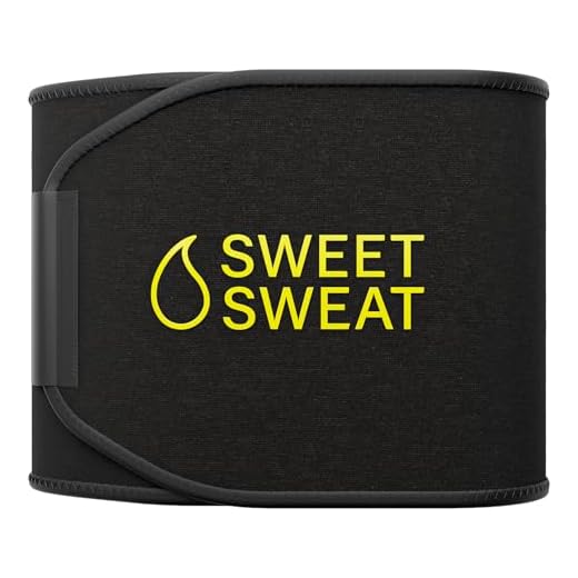 Sweet Sweat Waist Trimmer, by Sports Research - Waist Trainer for Women & Men - Sweat Band Belt - Faja para Hacer Ejercicios