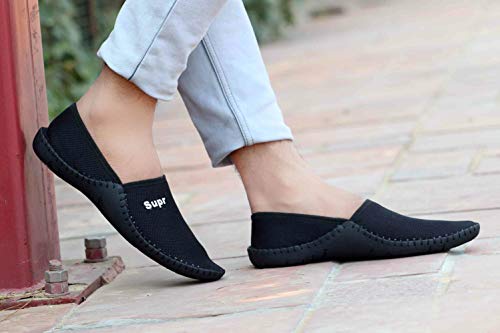 Image of Cash International Men's Black Mesh Upper Casual Shoes