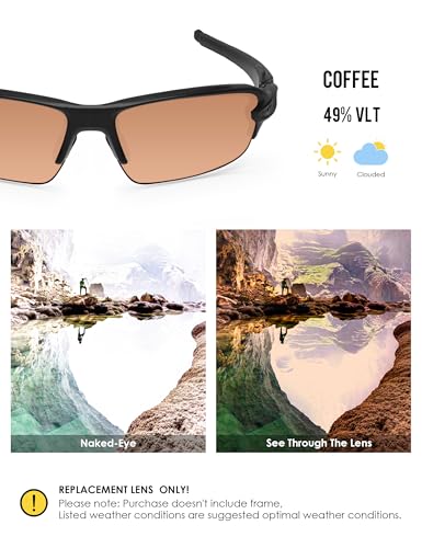 Image of BLAZERBUCK Replacement Lenses & Sock Kit for Oakley Flak 2.0 OO9295 Sunglasses