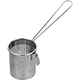 Fonction de filtration : l’intérieur du panier-filtre pour fondue chinoise est doté d’un fin tamis qui retient les impuretés. passoire de cuisine avec poignée