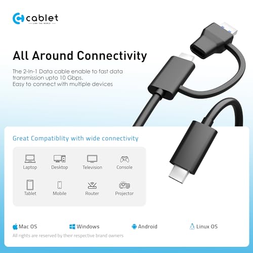 Image of Cablet 10Gbps M.2 NVMe SSD Enclosure Adapter, Tool-Free USB C 3.1 Gen 2, for M-Key & M+B Key NVMe SSD 2230 /2242 /2260 /2280 - Max 8TB, Aluminium Case ReakTek RTL9210 Chipset (MS901-C3)