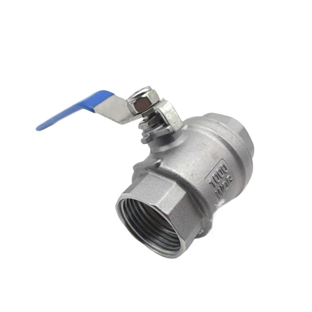 Stainless Steel BallValve SS304 2P Full Port Ball Valve 1/2" 3/4" 1" 1-1/4" Female Valve Vinyl Handle Valves(2")