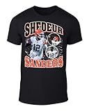 DTGVirgil Black Cleveland Shedeur Sanders Bootleg Style Throwback Style T-Shirt Men's Adult XL