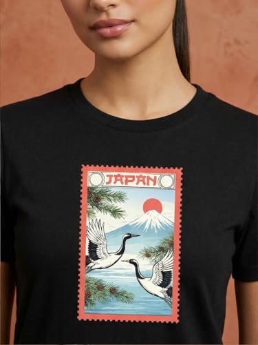 Image of Nobero Women's Graphic Printed T-Shirt | Regular Fit 180 GSM Cotton Tee for Women | Comfortable Round Neck Casual Wear