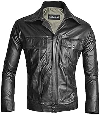 Elvis Comeback Special Leather Classic Shirt Jacket | Popstar Jacket | The Elvis Shirt Style Leather Jacket