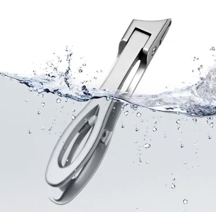 1Pcs Nail Clippers Stainless Steel Anti Splash Fingernail Cutter Oblique Design Toe Nail Trimmer Manicure Tools Pedicure Scissor