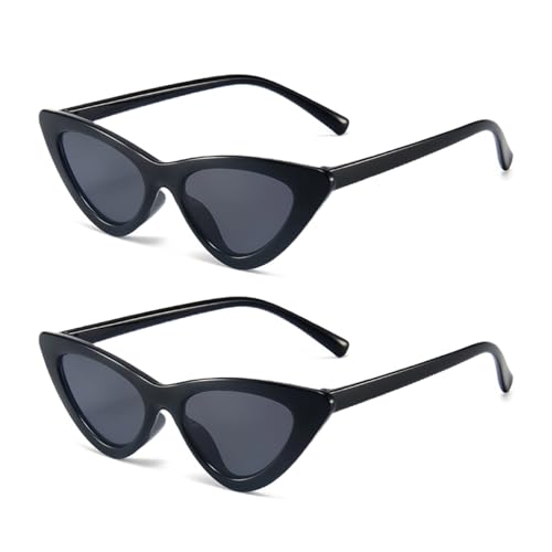 Little girls cat-eye sunglasses Fashion Retro narrow-edged sunglasses for Kids Suitable for outdoor beaches