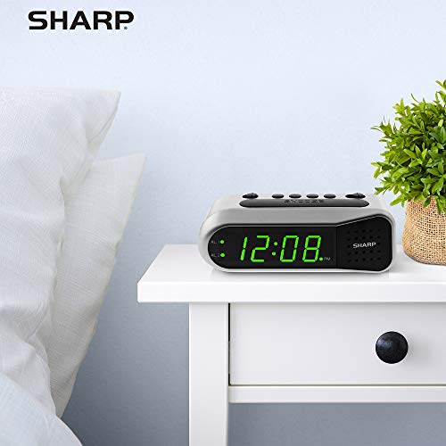 image for Sharp Digital Alarm Clock - Ascending Alarm Begins Faintly and Grows I