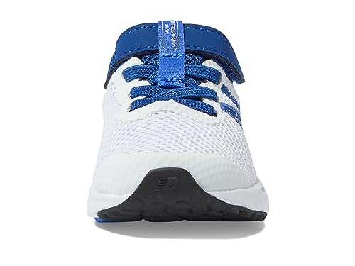 Image of New Balance Kid's Fresh Foam Arishi V4 Hook & Loop Running Shoe, White /Night Sky /Marine Blue, 4 XW Infant