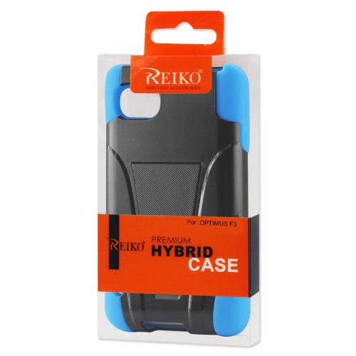 Reiko Silicon Case/Protector Cover For Lg Optimus F3 - Non-Retail Packaging - Navy/Black #TOP4