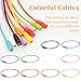 20 Pack Stainless Steel Key Rings Large Key Ring 6 Inch Wire Keychain Cable Keyring Hoop with Screw Lock for Luggage Tag Loops, Keyrings, Key Chains, Tag Keepers, Pink