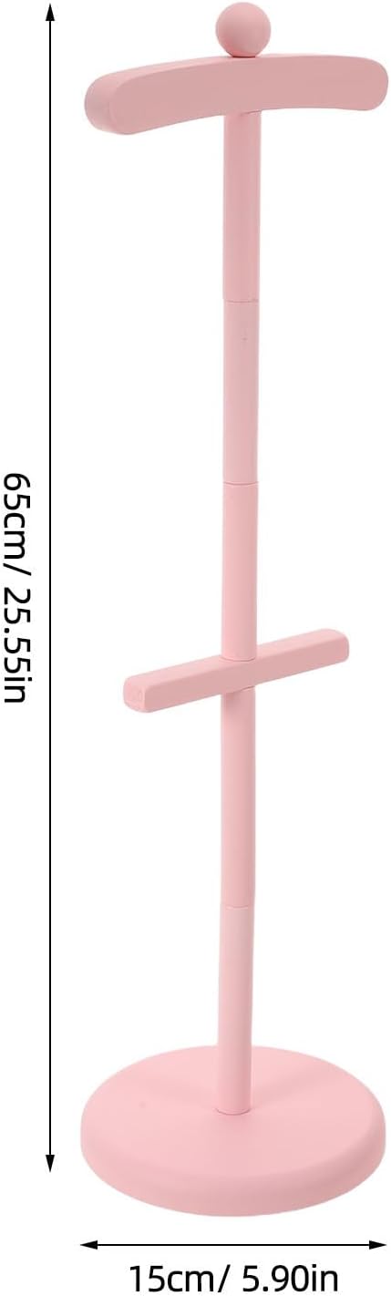 Wooden Clothing Display Stand 25 Inch Tall Pink image 2