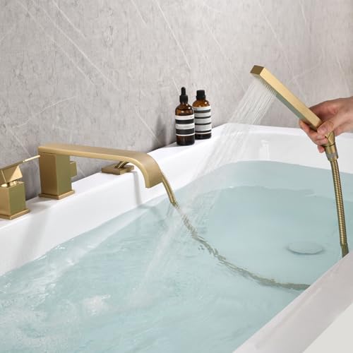 Robinet de baignoire cascade doré pour une ambiance spa à la maison - 3