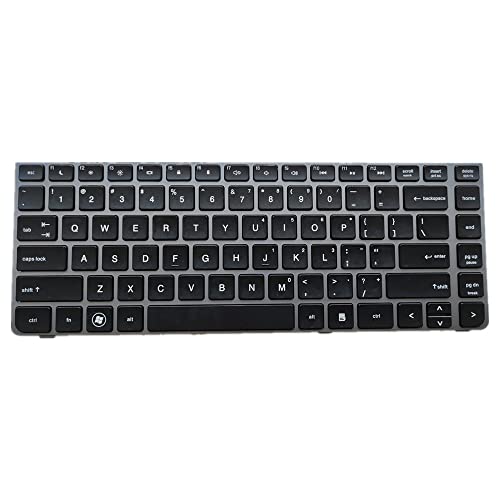 Clavier de remplacement pour HP ProBook 4440s 4445s noir pour travailler en anglais US