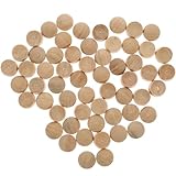 MALUGOGO 50 Stück Holzstopfen für Möbellöcher mit Kegelförmigem Körper und Knopfkopf 13,5 X 6,5mm Einfache Montage und Fester Sitz für Selbstgemacht Holzlochkappen