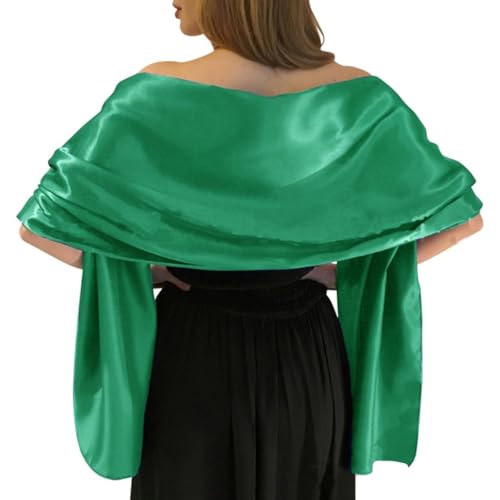 Châles pour robes de soirée en satin couvrant les épaules avec grâce