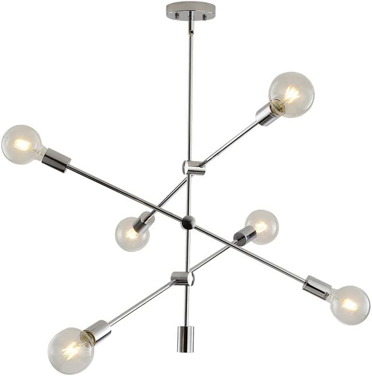 Lustre moderne de salon en nickel brossé pour sublimer vos dîners