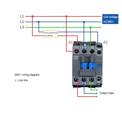 Contacteur AC CJX2-1811 36V triphasé normalement ouvert et fermé - 5