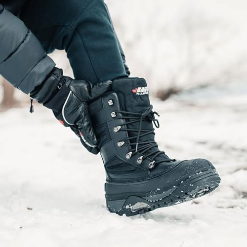 Image of Baffin Men's CROSSFIRE Waterproof Insulated Winter Hunting Boots | Tundra Rated, Tall-Height, Leather & Nylon Upper, Speed-Lace Front Fastening, Rubber Outsole