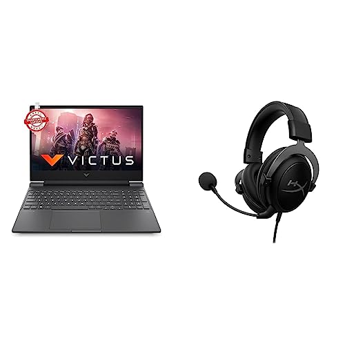 Image of HP Victus Gaming Laptop AMD Ryzen 5 5600H 15.6 inch(39.6 cm) FHD IPS Gaming Laptop & HyperX Cloud II - Pro Gaming Headset (Gun Metal)
