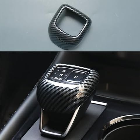 ZiWen New Interior Trim Center Gear Shift Knob Cover Accessories for Nissan Rogue 2021 2022 2023 Pathfinder (Carbon Fiber Print) Cover
