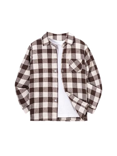 Image of TAGAS Boys Checkered Shirt | Kids Plaid Casual Shirts | Short Sleeve Regular wear Clothes for Boys | Stylish Summer, Party, Holiday, Beach