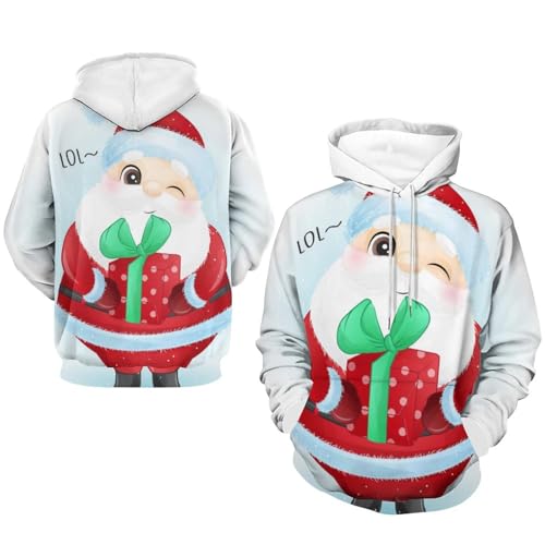Pull Père Noël à capuche taille S le cadeau unisexe idéal