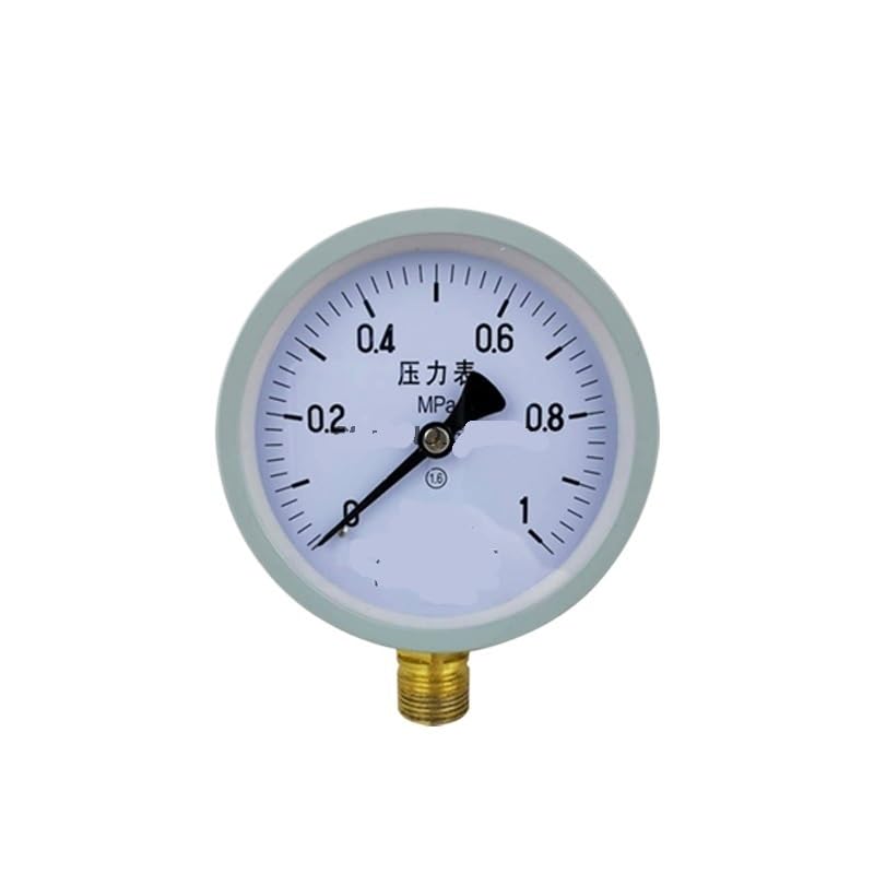 Y100 Ordinary Pressure Gauge Vacuum Gauge Water Pressure Gauge Precision High Pressure 0-0.6/1.0/1.6/2.5(0-4Mpa)