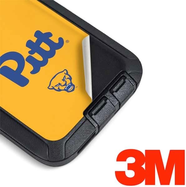 Skinit Decal Skin Compatible with OtterBox Defender Galaxy S9 Plus - Officially Licensed College Pitt Panthers Yellow Design