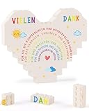 TheGiffter Geschenk Erzieherin, Würfelherz-Deko Abschiedsgeschenk Erzieherin, Dankeschön Lehrer Geschenk für Abschluss, Abschiedsgeschenke für Kindergarten Erzieherinnen, Danke Erzieherinnen Rente