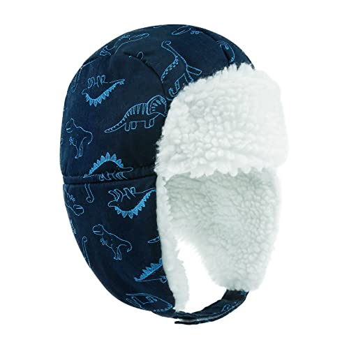 Poximi Toddler Trapper Hat Baby Winter Hats Boys Windproof Snow Cap Girls Warm Earflap Sherpa Lined Caps For Kids #TOP6