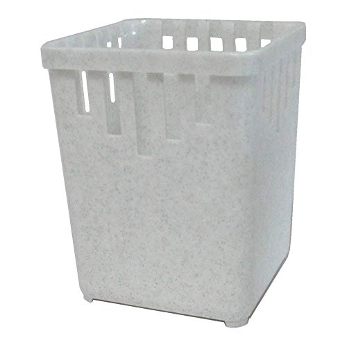 Bestecktrockner 1-teilig granit-weiß Maße ca. 10 x 10 x 13,5 cm Besteckkorb Besteckkörbchen zum Trocknen von Besteck