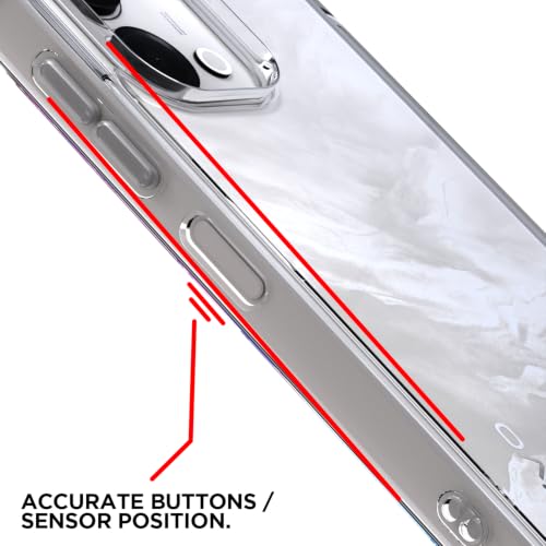 Image of Outlouders Back Cover for Vivo Y11 5G / Y21 5G Clear Transparent PC + TPU Bumper Case with Raised Edges for Shockproof Protection (Transparent)
