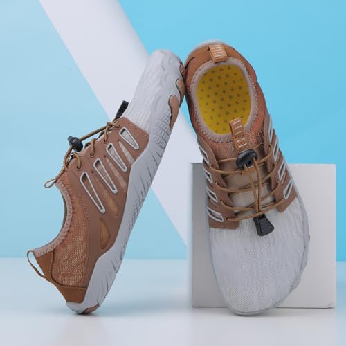 Image of Hike Barefoot Shoes Womens Men,Unisex Barefoot Water Shoes Breathable, Anti-Slip Hiking Footwear for Athletic Wide Toe Shoe Footwear for Hiking, Walking, Running, Yoga, and Water Sports