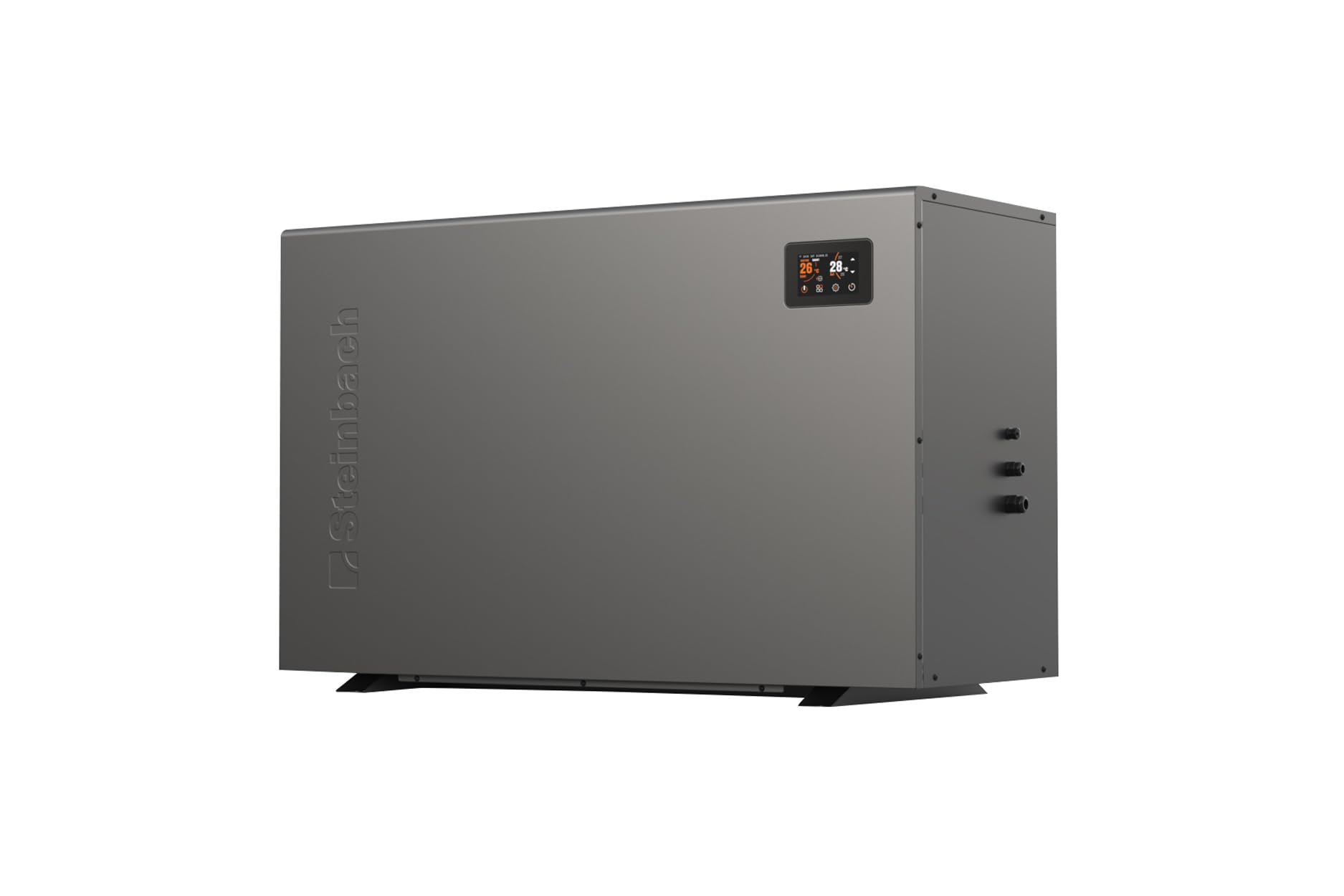 STEINBACH Wärmepumpe Silent 17,5 – 049317Z – Inverter Pool Wärmepumpe bis 70.000 l – Heizleistung 17,5 kW – Heiz- und Kühlfunktion – Touch-Display – WLAN App-Steuerung – effizientes R290-Kältemittel