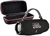 Altavoz Bluetooth portátil JBL Charge 6 (negro) | IP68 a prueba de agua, polvo y caídas, audio inalámbrico para exteriores | 28 horas de reproducción + paquete con estuche de viaje (renovado) 2