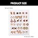 FANSWAN 18Pairs Set Gold Silver Studs Earrings Elegant Mixed Styles Heart and Flower Earrings Accessory for Fashion Lovers