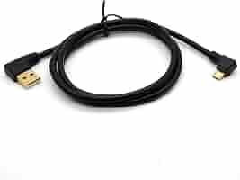 90° Winkel Micro-USB Auf USB 2.0 Kabel – 10 Cm, Vergoldet Für Schnelles Laden & Daten