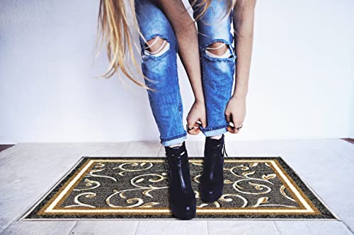 Gloria Non-Slip Rubber Back Landing Rug - Landing Mat For Bottom Of Stairs - Floormat - Doormat (20" X 30") (Medium, 1953-Lm) #TOP18
