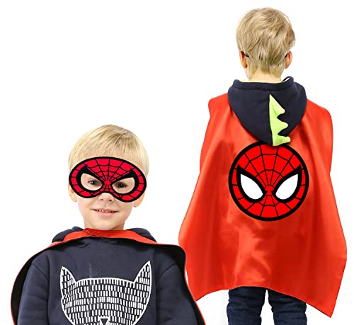 Vosoe Superhero Capes And Masks Cosplay Costumes Birthday Party Christmas Halloween Dress Up Gift For Kids (Hulk 5 Sets) #TOP1