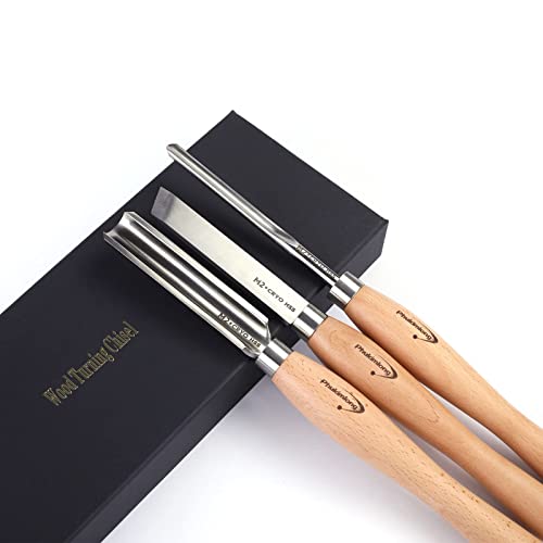 M2 Hss Cryogenic Hrc63-65 Woodworking Turning Chisels (3 Pieces Set) Wood Lathe Tools Set #TOP5