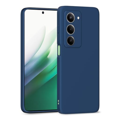 Image of Outlouders Back Cover for Redmi 15 5G | Camera Protection | Durable Soft Matte Silicone Bumper Case (Blue)