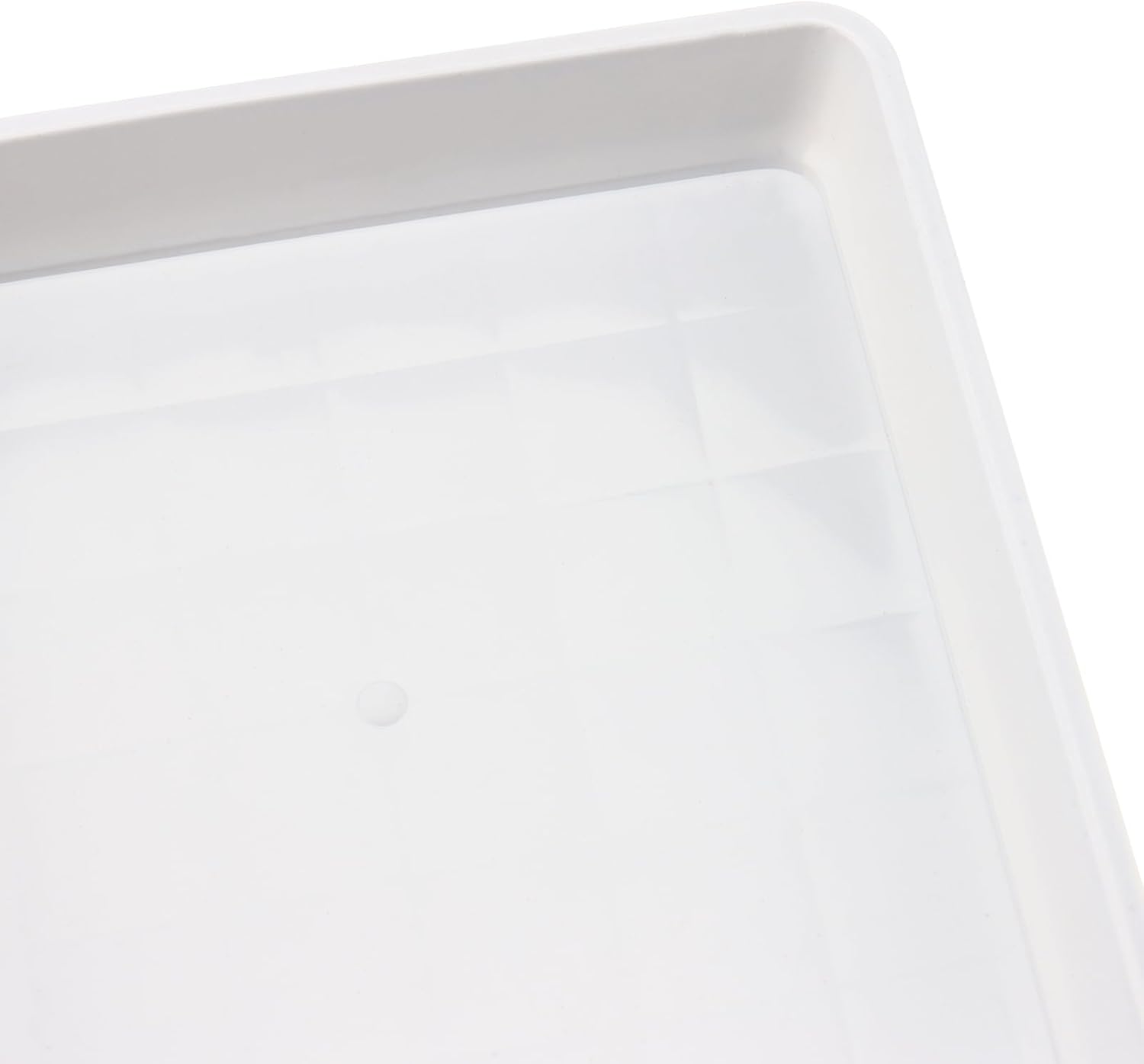 JOIKIT 15 PCS 11.4 x 11.4 Inch Square Plant Saucer, Plastic Plant Saucer Drip Tray, Square Flower Pot Tray for Indoors and Outdoor Plant Pots, 1.6 Inch Deep, White