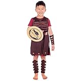 Fun Shack Gladiator Costume Kids Roman Soldier Boys Halloween Costume Medium