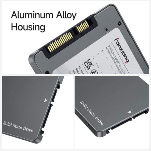 Image of fanxiang S102 Pro 1TB 2.5 inch SSD SATA Internal Solid State Drives, Up to 520MB /s, SLC Cache, 3D NAND TLC, Aluminum Alloy Housing, Compatible with Laptop and PC Desktops