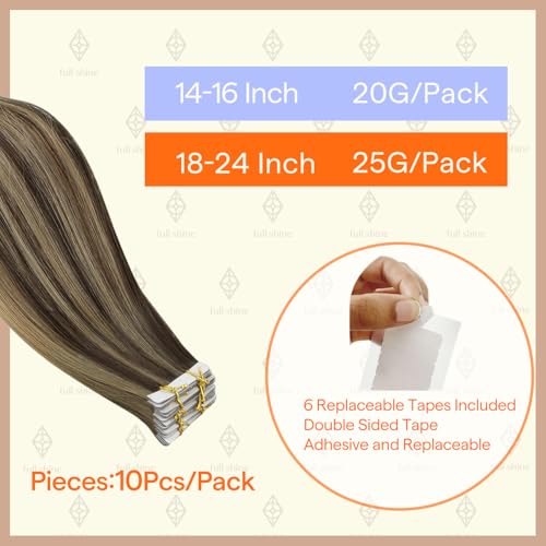 Image of Full Shine Seamless Machine Remy Virgin Extensions Human Hair Color BM Injection Tape in Extensions 20Gram Invisible Skin Weft Tape in Hair Extensions Human Hair 14Inch 10Pcs For Wedding