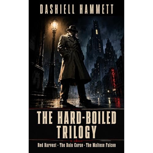 The Hard-Boiled Trilogy (Annotated) Audiolibro Por Dashiell Hammett arte de portada