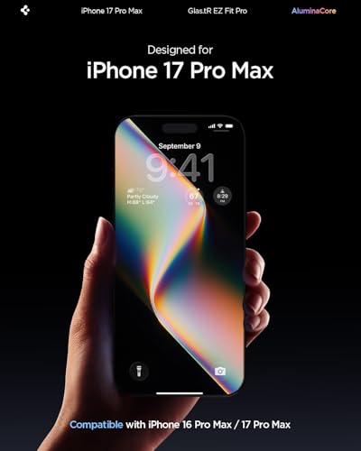 Image of Spigen EZ Fit Pro Tempered Glass Screen Protector Guard for iPhone 17 Pro Max / 16 Pro Max [2 Pack]