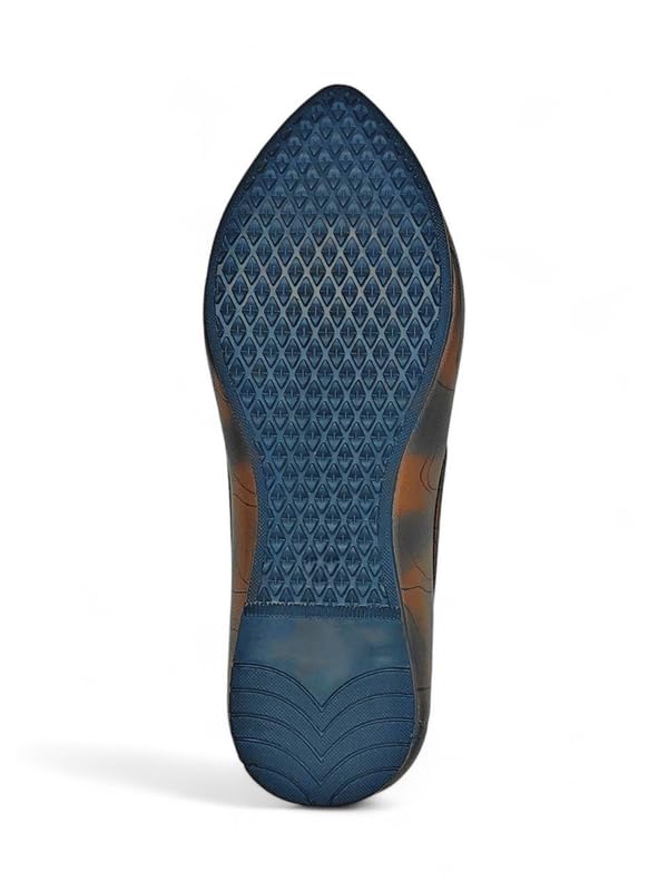 Image of Arrow Men's Ethnic Mojari Premium Handmade Traditional Footwear Laser Cuts